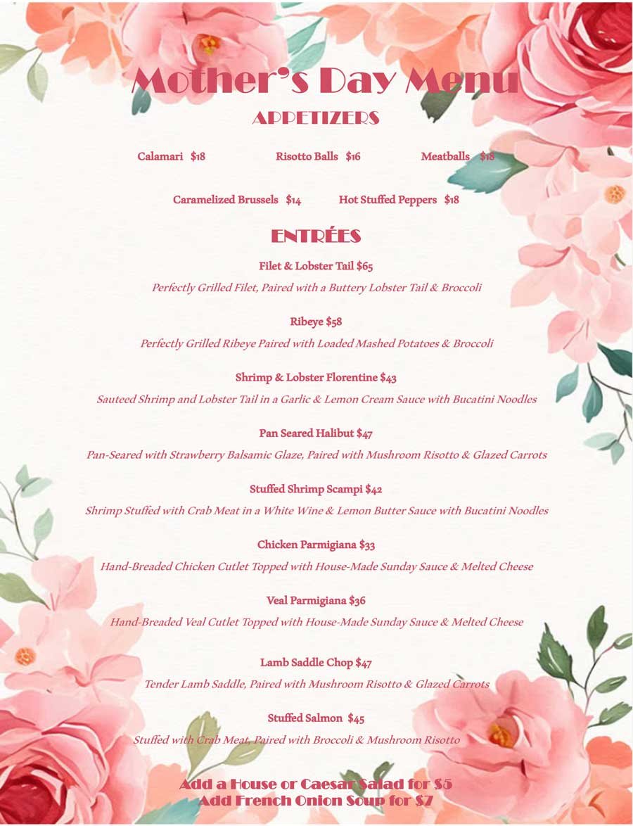 Mothers Day Menu Deblaze 131